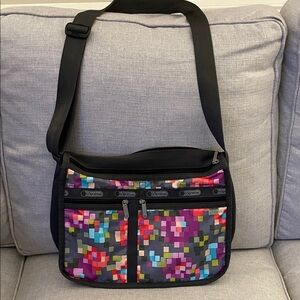 Lesportsac Pixel Pattern Crossbody Bag
